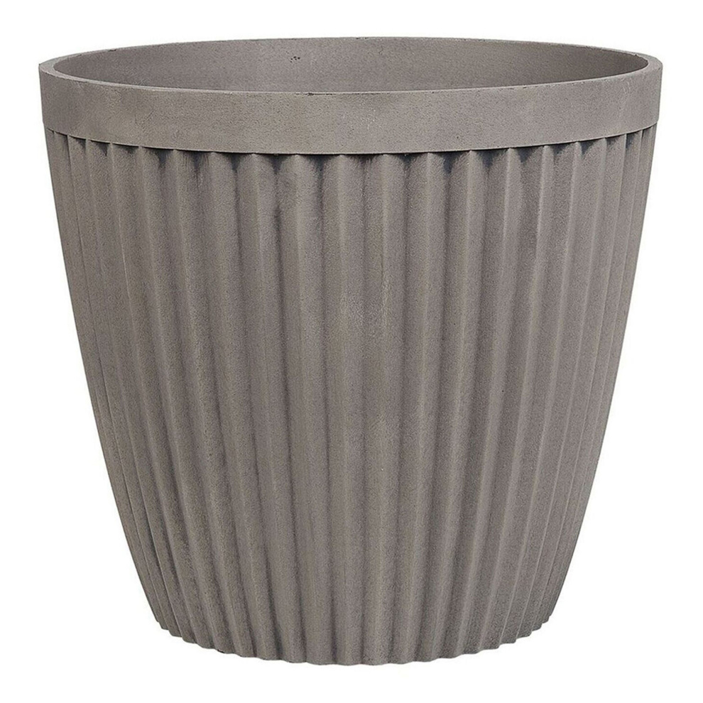 Plant Pot POKA Stone 36 cm Taupe