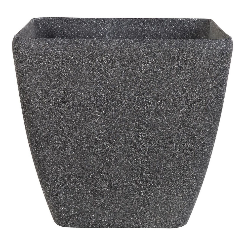Plant Pot ZELI Stone 34 cm Dark Grey