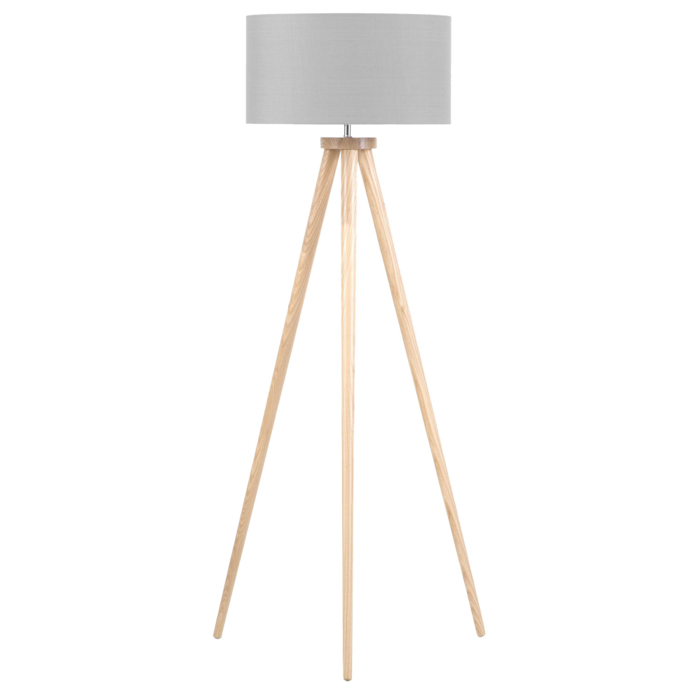 Floor Lamp NITRA Wood Grey