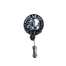 Kennedy Clan Crest Pewter Cap Lapel Tie Pin