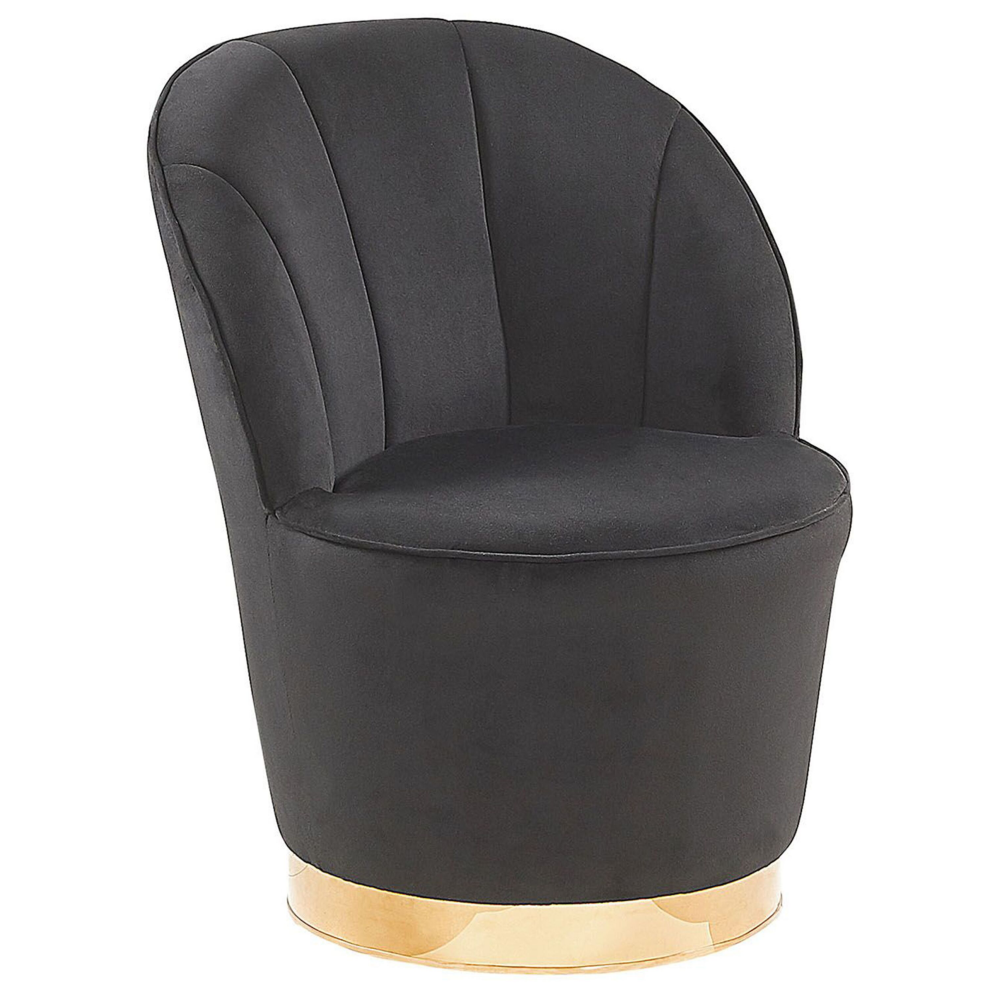 Armchair ALBY Velvet Black