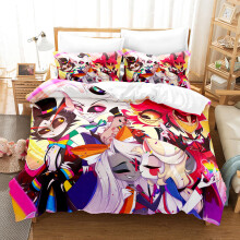 (Style 10, Double(200X200CM/3PCS)) Hazbin Hotel Bedding Single Double Duvet Cover UK