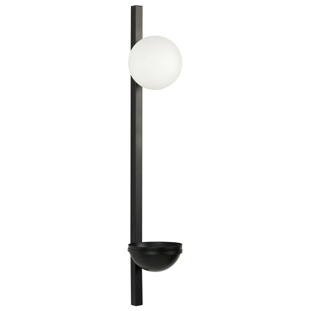 Wall Lamp ISABELLA with Plant Pot Metal Black