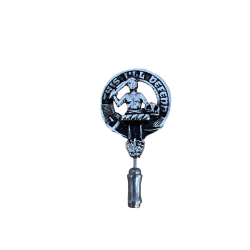 MacFarlane Clan Crest Pewter Cap Lapel Tie Pin