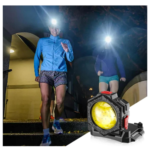 Head Flashlight | Camping Led Lights | Headlamp Flashlight, Compact Durability Portable Wrist Led Flashlight Waterproof Convenient Accessories(Black) 1