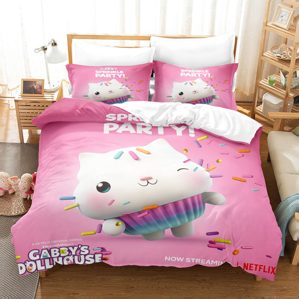 Xcsgsra (Style 07, Double(200X200cm/3Pcs)) Gabby Dollhouse Bedding Single Double Duvet Cover Not,Specified
