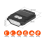 Solar Mountaineering Cap Clip Light - USB Rechargeable - Wave Sensor Headlamp - Built-in Magnetic(Black) 3