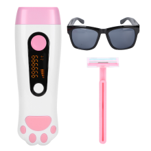 Depilador Corporal Ipl Máquina Indolor de Remoção de Pelos Elétrico Barbeador Feminino 110-240V Branco