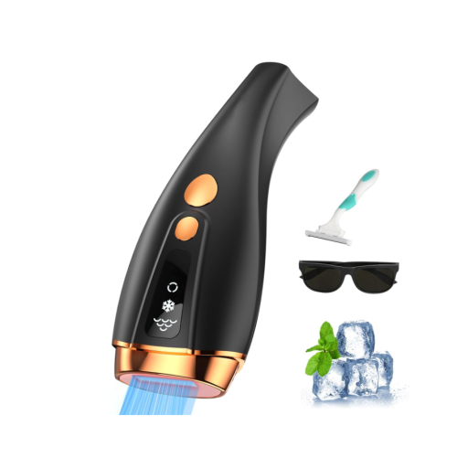 Chronus IPL Laser Hair Removal Device, Permanent, Ice Cooling (Black)