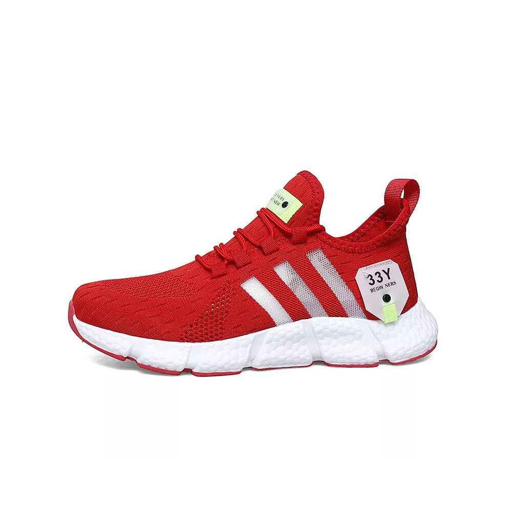 (BigRed, UK10.5=EUR46) Mens Womens Gym Trainers Casual Sports Athletic Running Shoes Sneakers Size 3-10