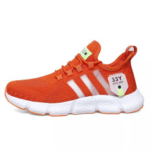 (Orange, UK7.5=EUR42) Mens Womens Gym Trainers Casual Sports Athletic Running Shoes Sneakers Size 3-10