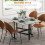 Homcom HOMCOM Drop Leaf Table with Wheels Folding Dining Table for Small Spaces, Grey 7