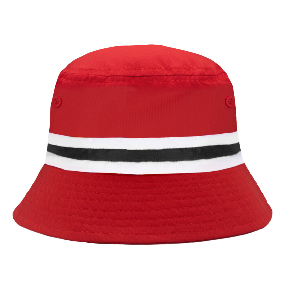 (S/M) fan originals Bucket Hat Red White Black Manchester United Colours