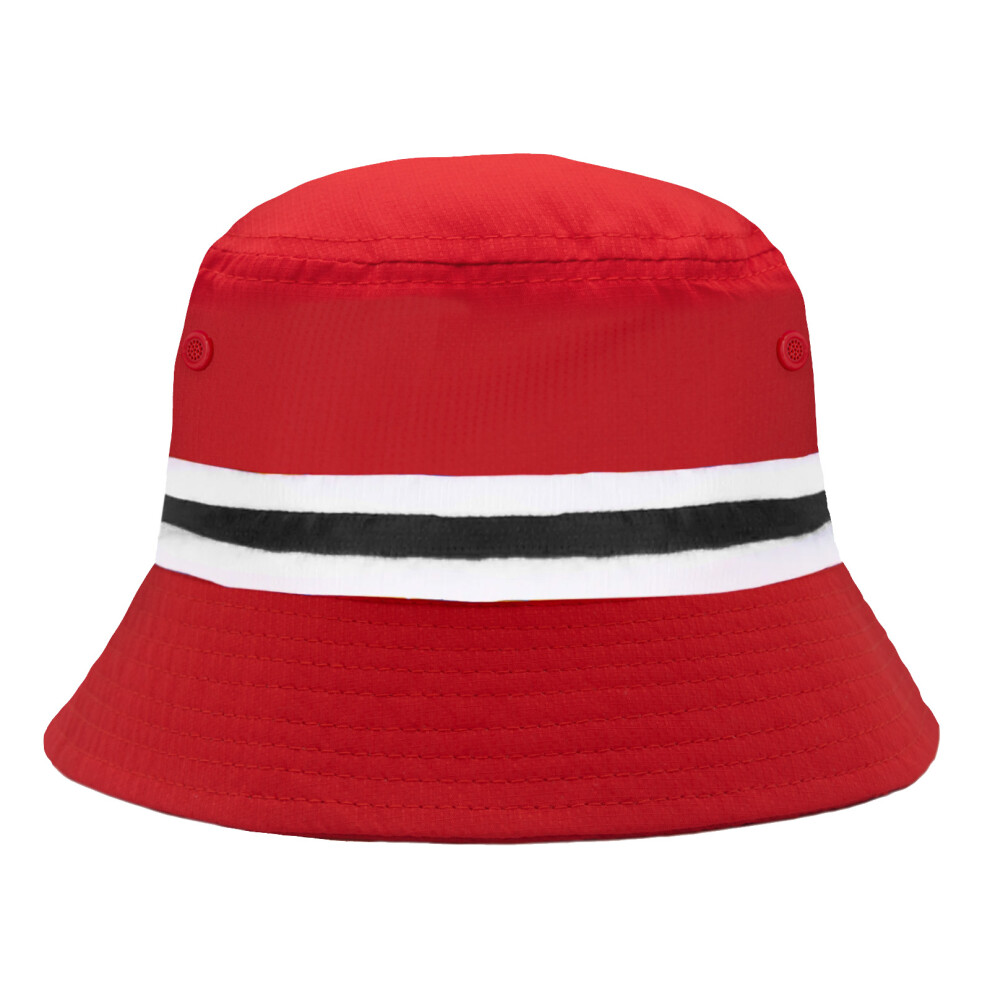 (Red, L/XL) Fan Originals Bucket Hat Red White Black Sunderland Colours
