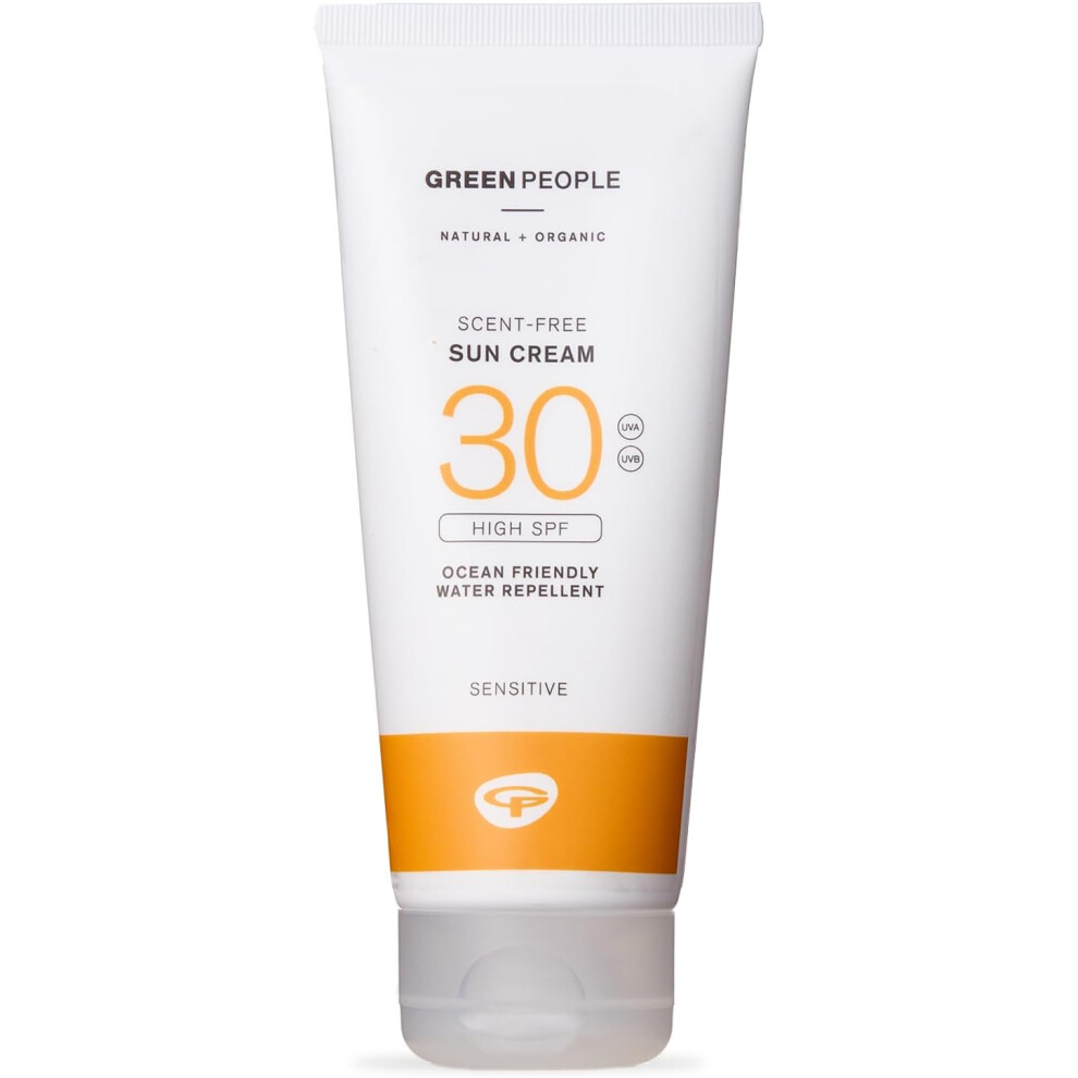Scent Free Sun Cream SPF30 200ml  Natural Organic Eczema Friendly Sensitive Skin Prickly Heat| Non Comedogenic Non Greasy  Reef Safe Cruelty Free
