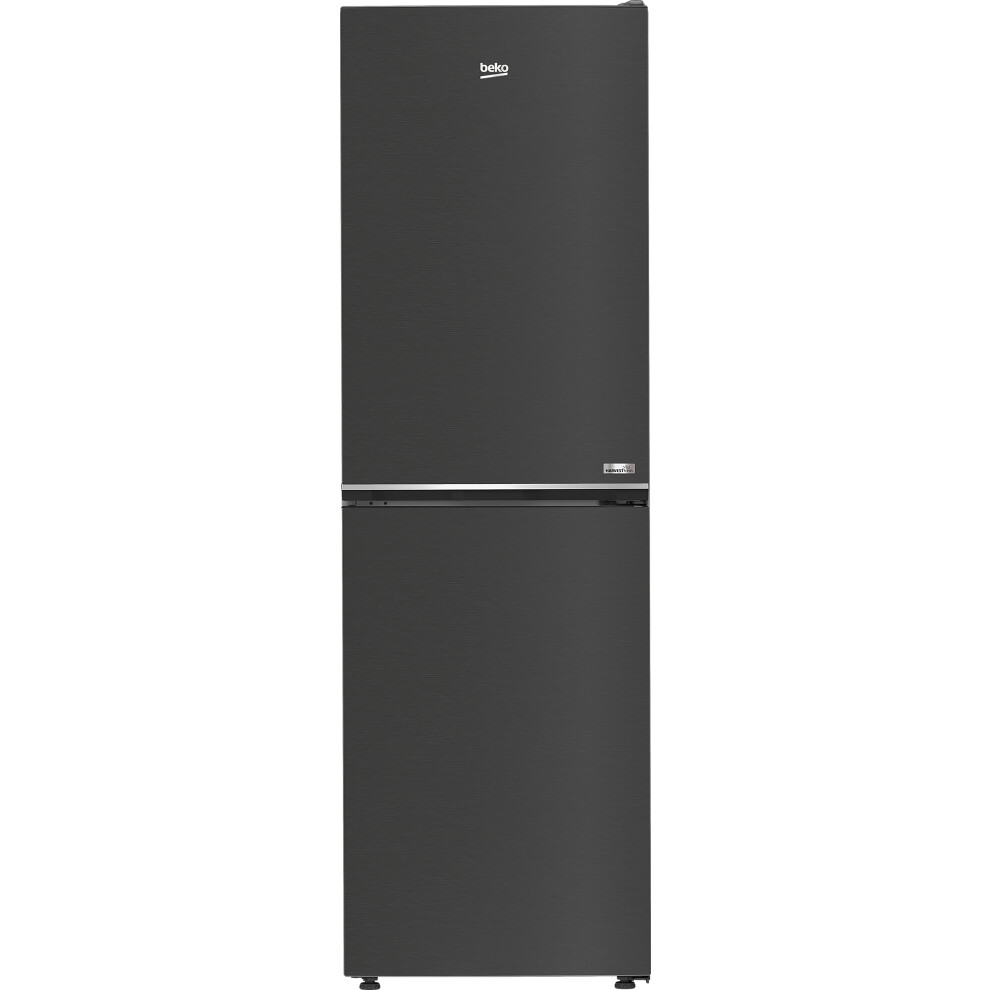 Beko HarvestFresh 50/50 Frost Free Fridge Freezer - Black Steel - E Rated