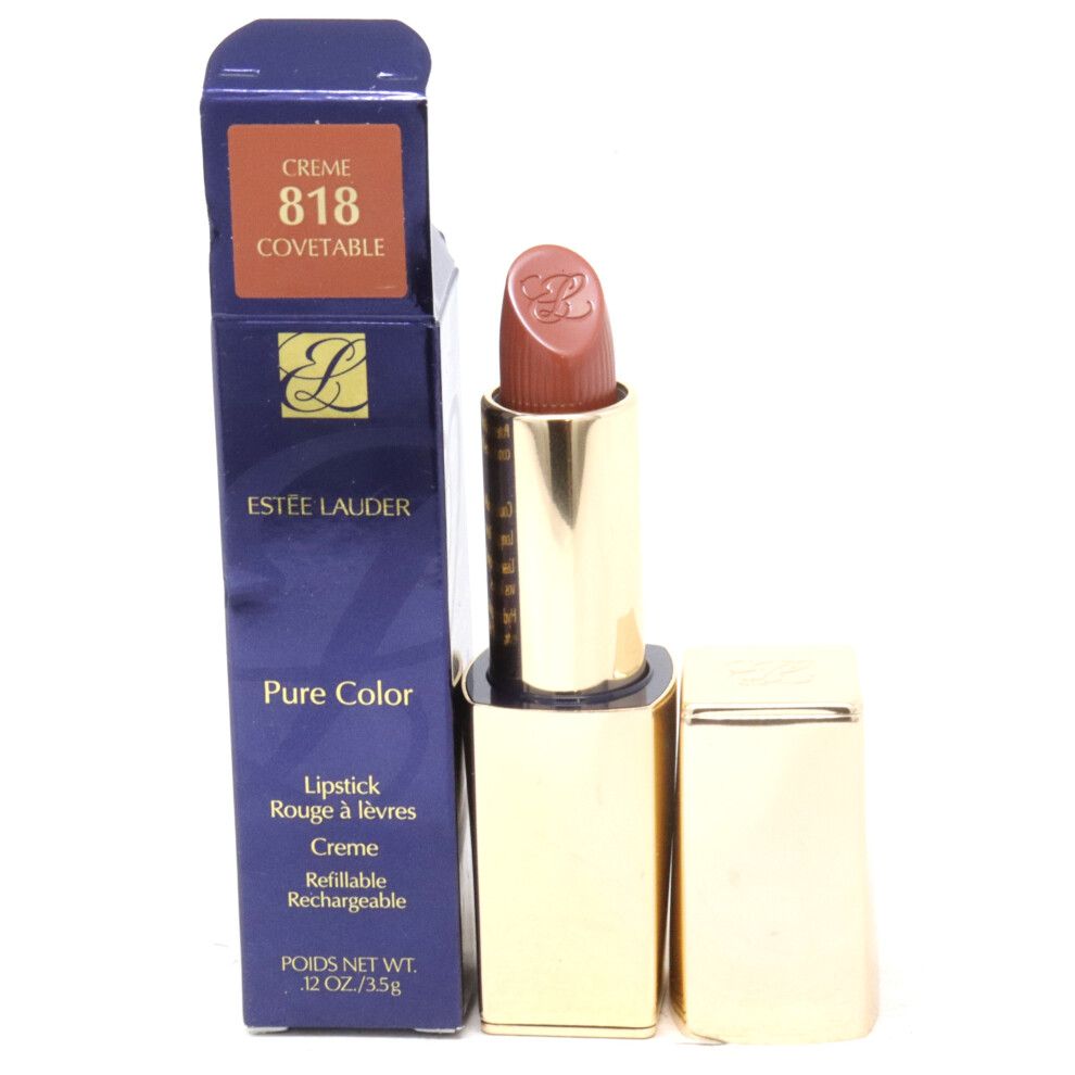 (818 Covetable(Creme)) Estee Lauder Pure Color Lipstick  0.12oz/3.5g New With Box