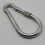 (12MM) Locking Carabiner Clip Snap Hook Zinc Plated 1