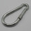 (12MM) Locking Carabiner Clip Snap Hook Zinc Plated 3