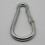 (12MM) Locking Carabiner Clip Snap Hook Zinc Plated 7