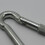 (12MM) Locking Carabiner Clip Snap Hook Zinc Plated 8