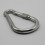 (12MM) Locking Carabiner Clip Snap Hook Zinc Plated 10