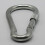 (12MM) Locking Carabiner Clip Snap Hook Zinc Plated 13