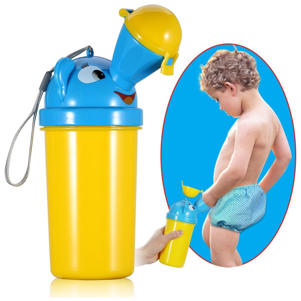 ONEDONE Portable Baby Child Potty Urinal Emergency Toilet Camping Car Travel and Kid Potty Pee Training (boy)