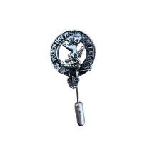 MacKintosh Clan Crest Pewter Lapel & Tie Pin - Neat Fastening for Ties & Lapels, 2 x 4 x 0.5 cm