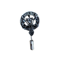 MacLeod Clan Crest Pewter Cap Lapel Tie Pin