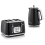 Swan Swan Elegance Kettle & 4 Slice Toaster Textured Black Gloss/Chrome 1