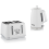 Swan Swan Elegance Kettle & 4 Slice Toaster Textured White Gloss & Chrome 1