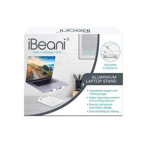 JML JML iBeani Adjustable Aluminium iPad & Tablet Stand Silver