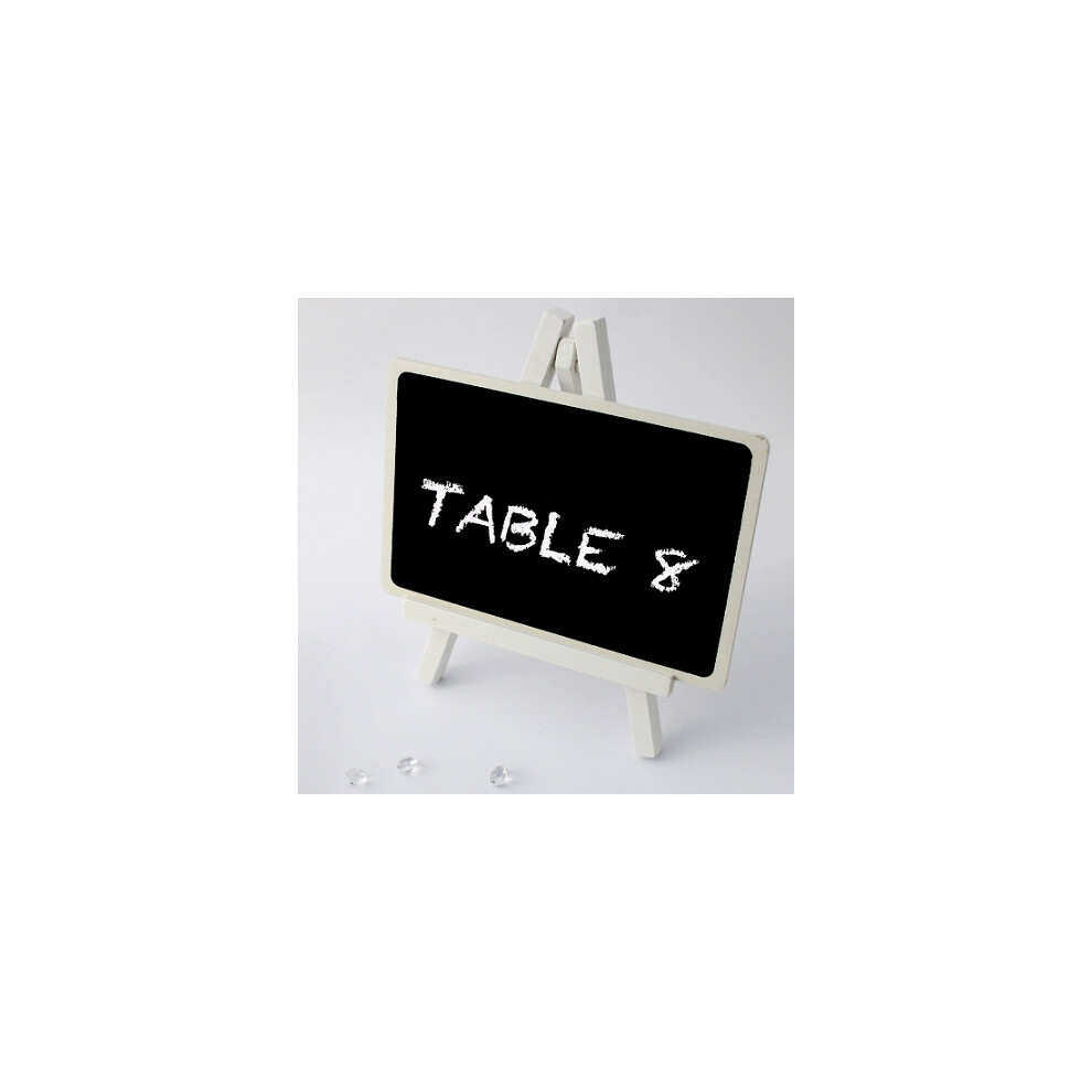 Large Table Blackboard & Easel - White