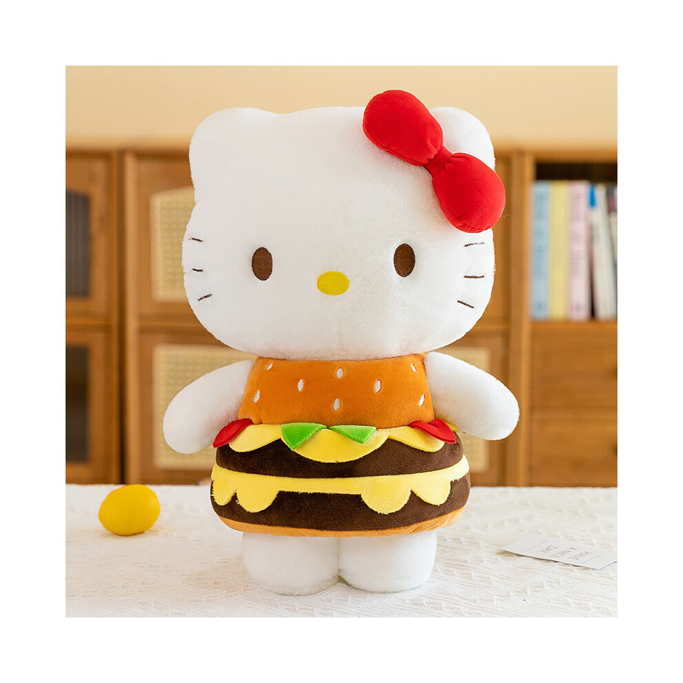 (Cat) Doraemon Hello Kitty Themed Hamburger Plush Toy Detachable Doll Birthday Gift