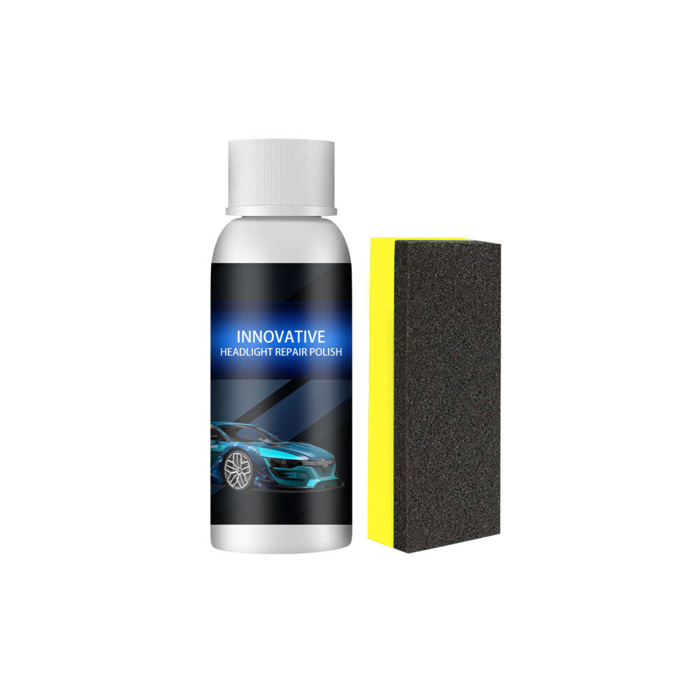 (50Ml Repair Agent + Sponge) Car Headlight Repair Fluid Car Headlight Crystal Plating Refurbishment Repair Agent 9070861644942