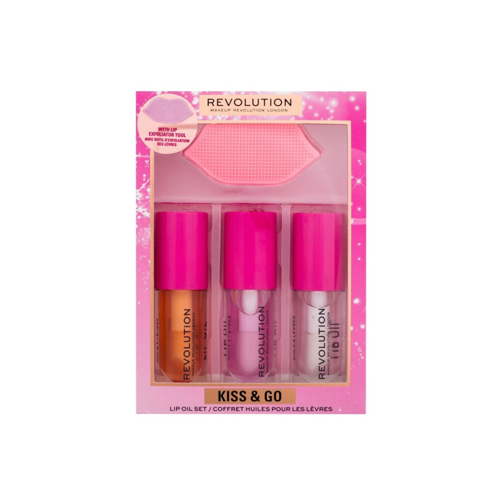 Makeup Revolution London - Kiss & Go Lip Oil Set - For Women, 4.5 ml