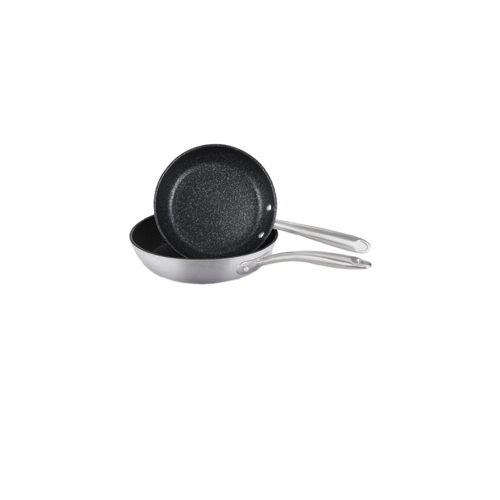 Prestige Scratch Guard Fry Pan Set Stainless Steel Non Stick Induction Cookware