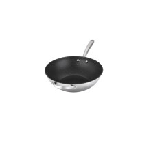 Prestige Scratch Guard Wok Pan Stainless Steel Modern Induction Fry Pan - 29 cm