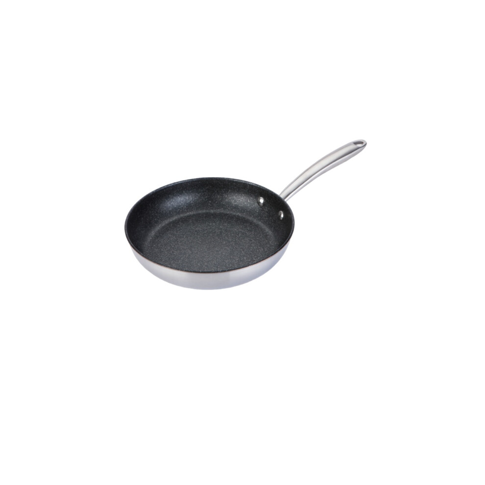 Prestige Scratch Guard Frying Pan Stainless Steel Induction Cookware - 25 cm
