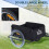 Homcom Aosom Elite Two-Wheel Bicycle Large Cargo Wagon Trailer with Folding Storage 5
