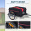 Homcom Aosom Elite Two-Wheel Bicycle Large Cargo Wagon Trailer with Folding Storage 7