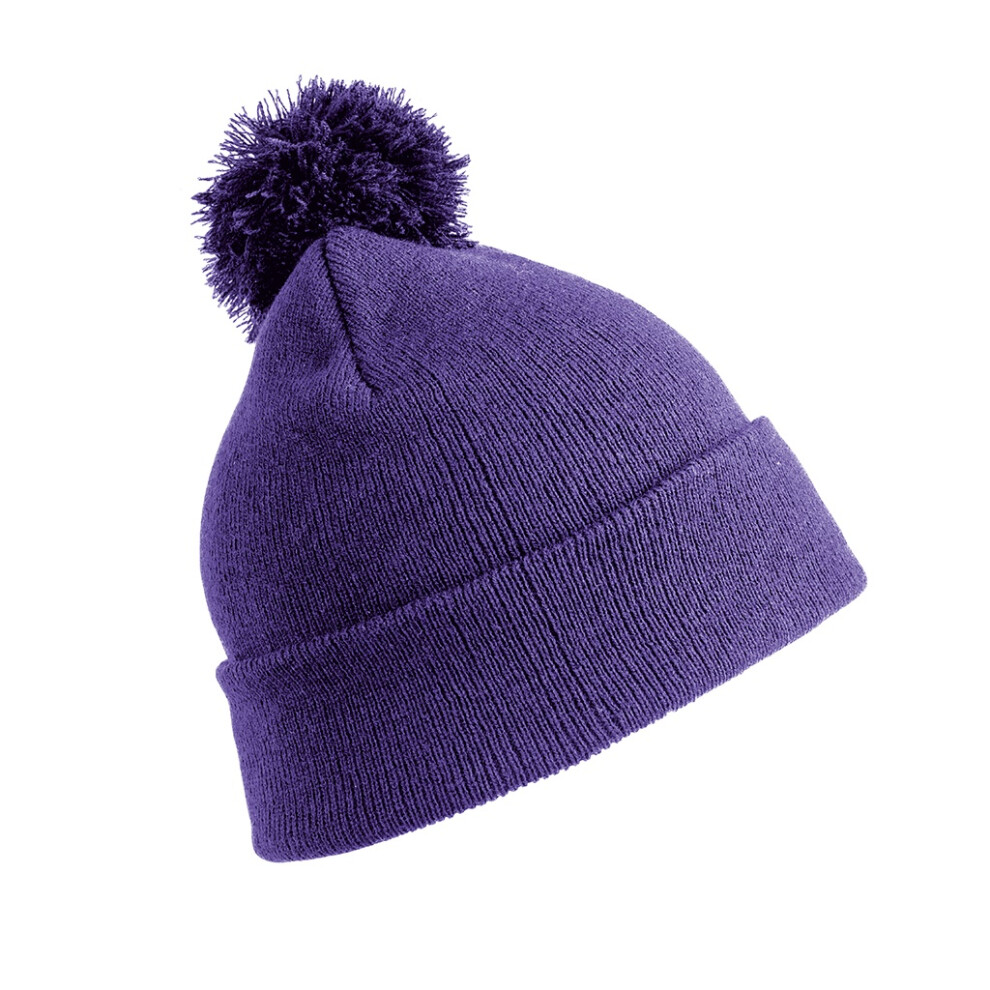 (One Size, Purple) Result Childrens/Kids Pom Pom Beanie