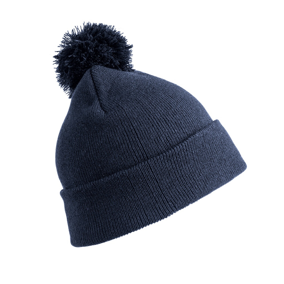 (One Size, Navy) Result Childrens/Kids Pom Pom Beanie