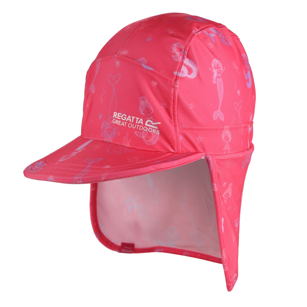 (4-6 Years, Santorini Sunset) Regatta Great Outdoors Childrens/Kids Sun Protection Cap