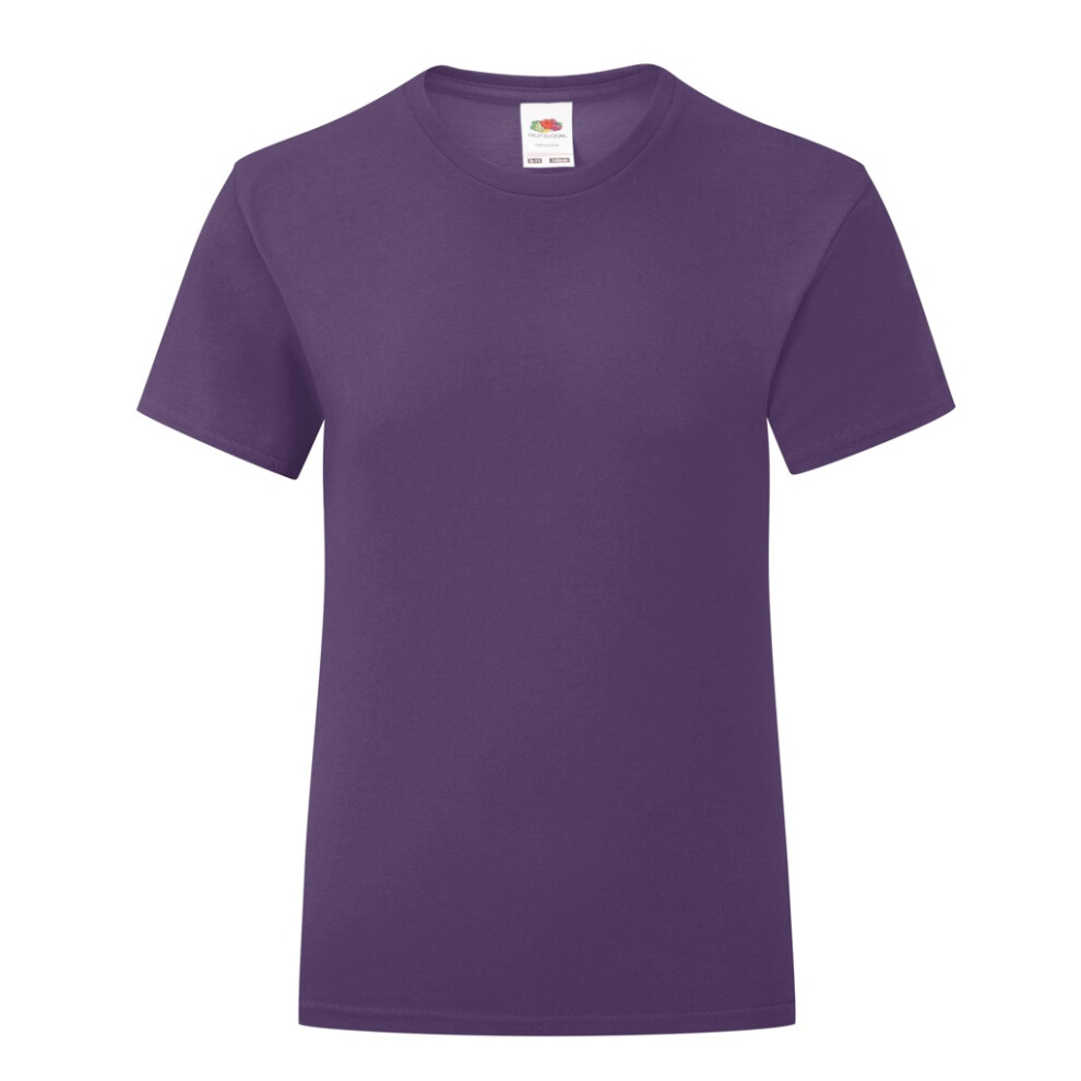 (14-15 Years, Purple) Fruit of the Loom Girls T-Shirt