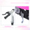 Homcom HOMCOM Foldable Powered Scooter 120W w/ Adjustable Seat and Brake, Pink 5