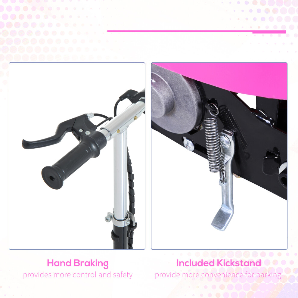 homcom-foldable-powered-scooter-120w-w--adjustable-seat-and-brake--pink