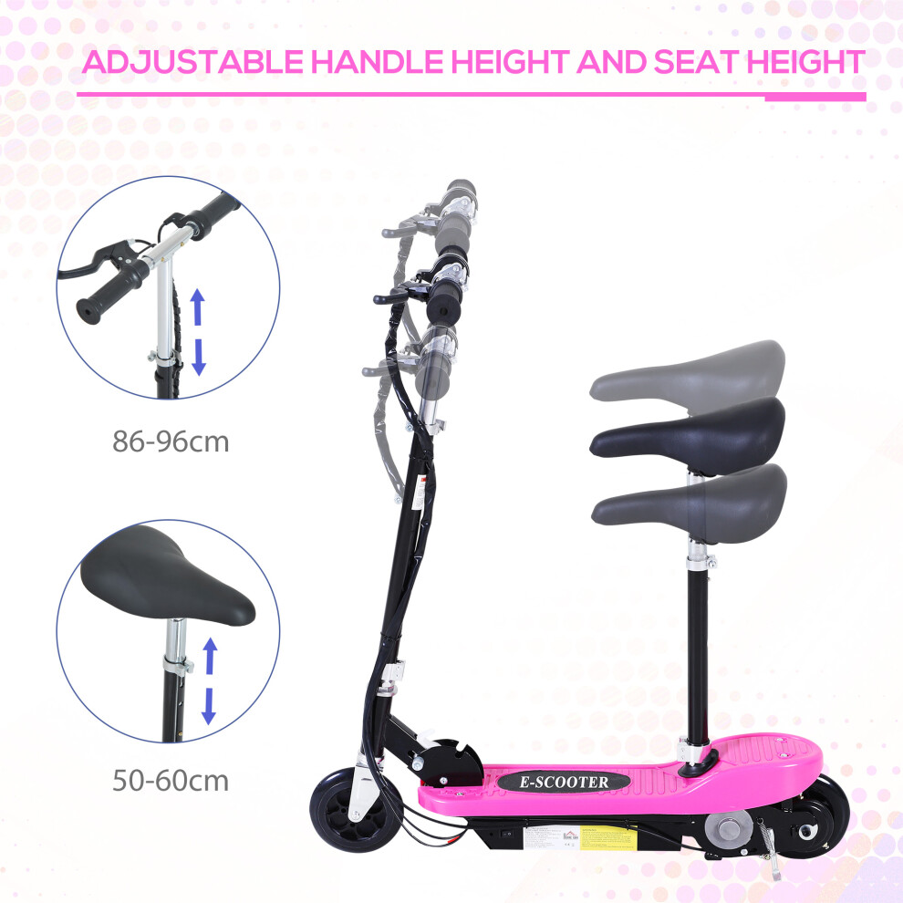 homcom-foldable-powered-scooter-120w-w--adjustable-seat-and-brake--pink
