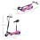 Homcom HOMCOM Foldable Powered Scooter 120W w/ Adjustable Seat and Brake, Pink 2